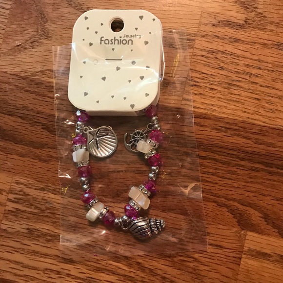 🏝NWT Summer Stretchy Seashell Bracelet (Pink)🏝 - Picture 12 of 13